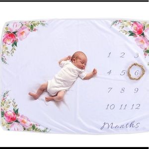 Monthly Milestone Fleece Blanket 40 x 30 inches 💕